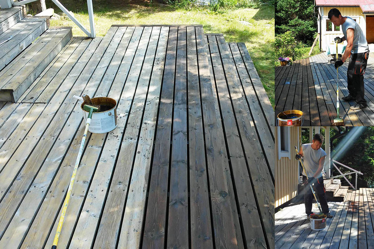 terassin rakentaminen.